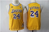 Youth Lakers 24 Kobe Bryant Gold Hardwood Classics Jersey,baseball caps,new era cap wholesale,wholesale hats